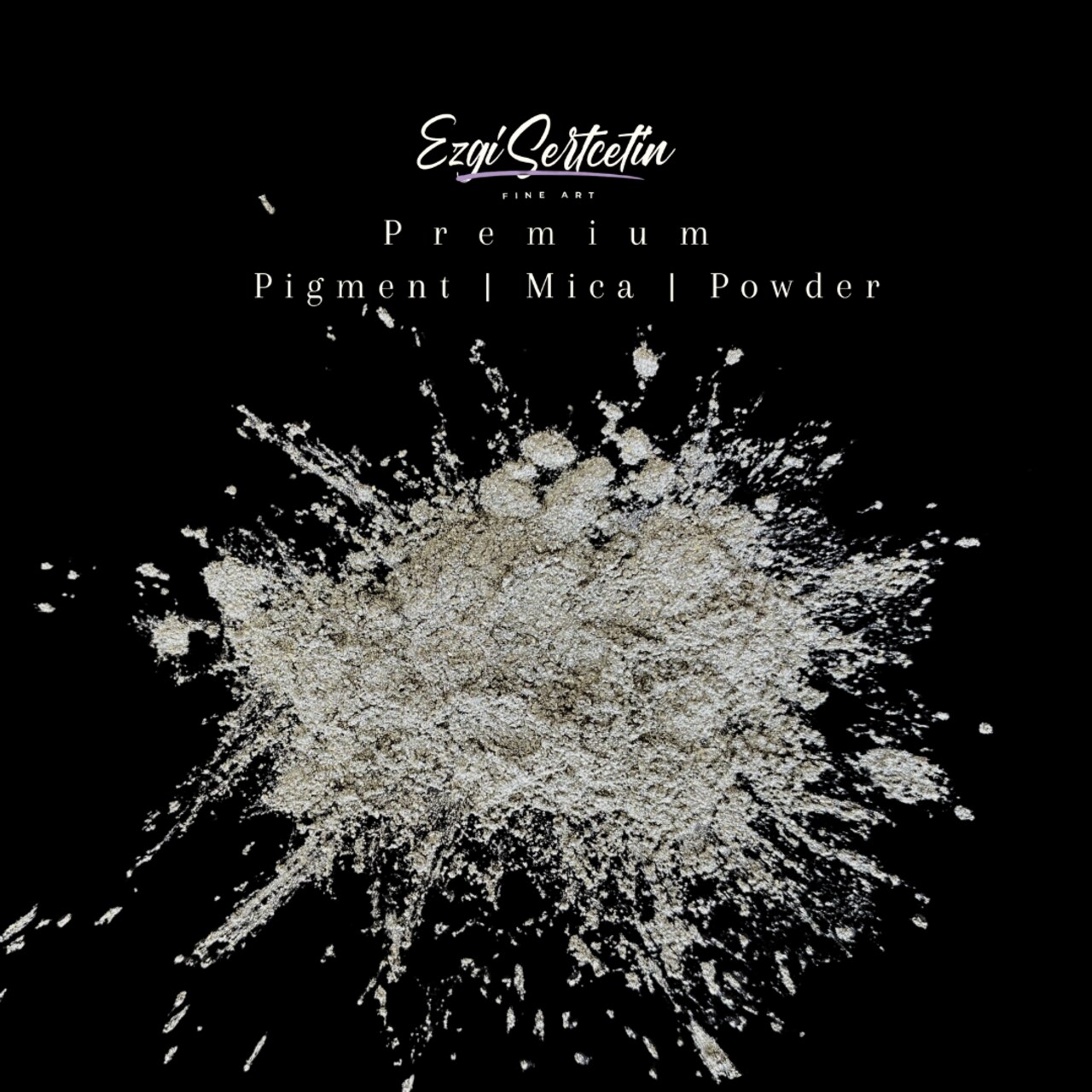 Premium Pigment Powder 50g | Authentic Unique & Bright Pearlescent Metallic and Neon Colors | Especially Formulated for Artwork, Resin, Slime, Plasticine and more by Ezgi Sertcetin